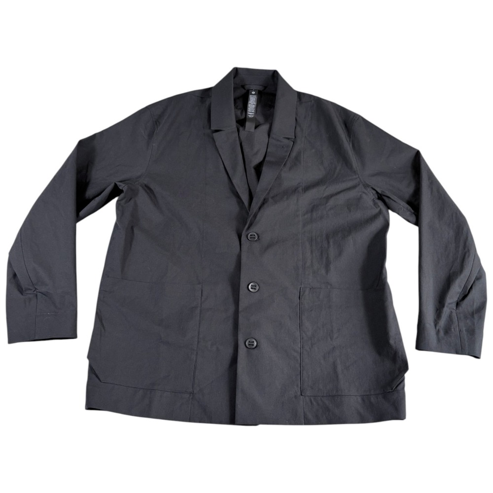 Lululemon New Venture Blazer Jacket Mens L Black Premium Lightweight Notch Lapel